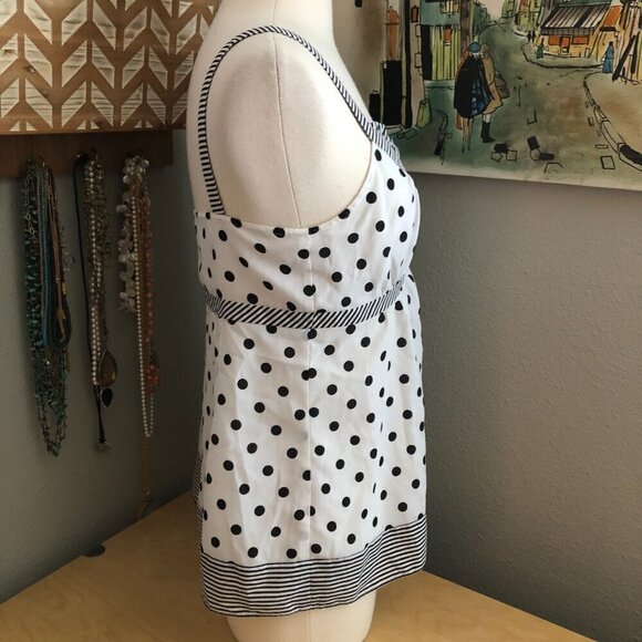 Ann Taylor LOFT Polka Dot & Stripes Camisole - Picture 5 of 8